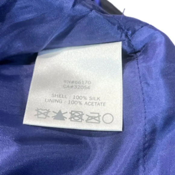 NWOT Va Et Vien Silk Dress Blue  tiered halter BHLDN for Anthropologie 8 - Picture 5 of 7